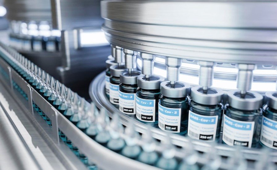 medicines being produced