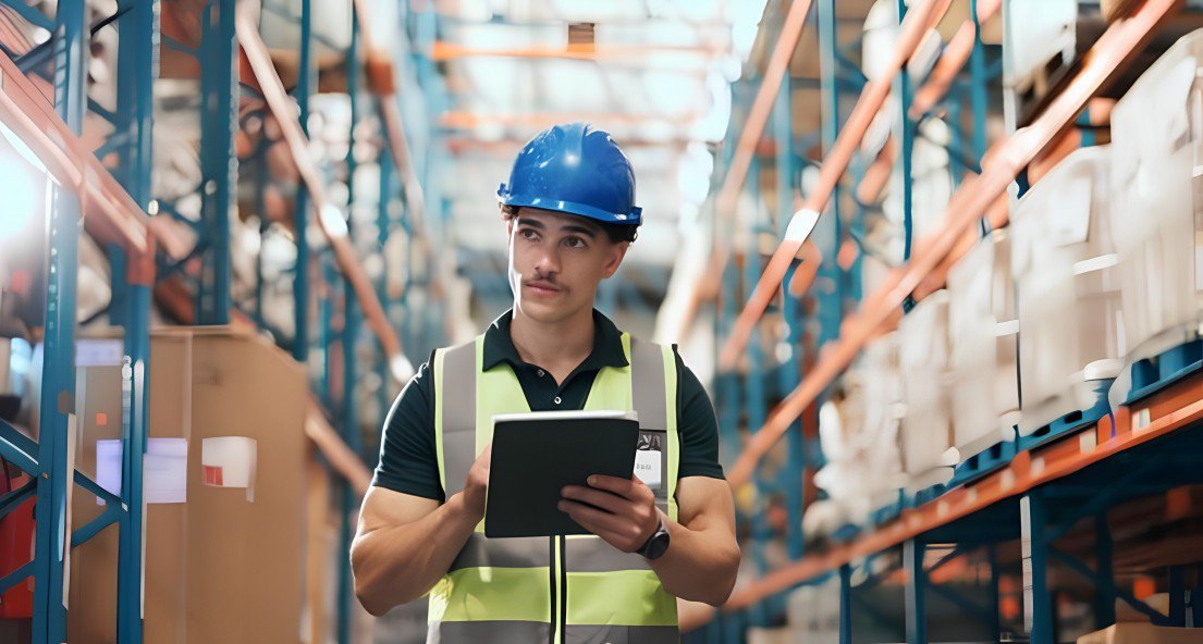a worker doing rounds with his checklist