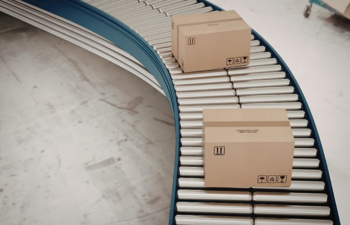 boxes going through automated handling