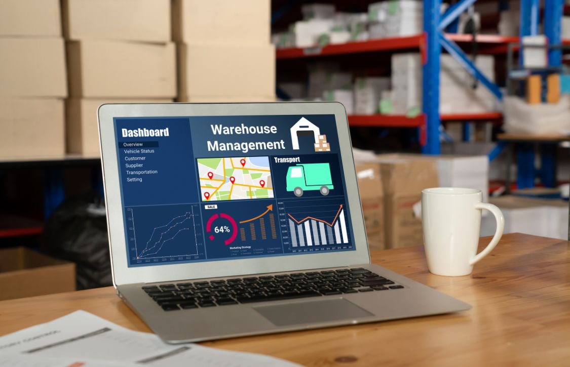 order picking software shown on screen